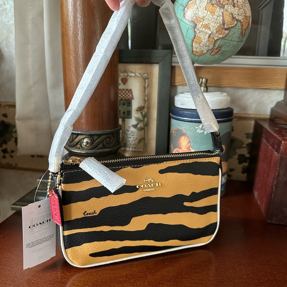 Coach Nolita 19 With Tiger Print Lunar Year Wristlet Handbag Limited Edition
